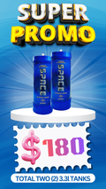 Total 2 Tanks - 2X 3.3L Cream Chargers + Nozzles