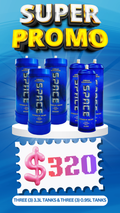 Total 6 Tanks - 3X 3.3L & 3X 0.95L Cream Chargers + Nozzles