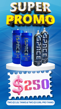 Total 4 Tanks - 2X 3.3L & 2X 0.95L Pro Cream Chargers + Nozzles